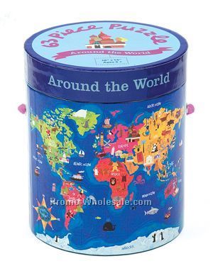 Around The World 63 Piece Puzzle