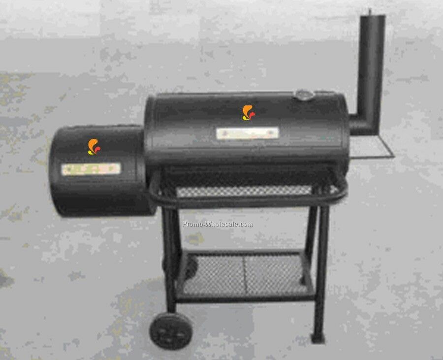 Barbecue Grill - Side Fire Box & Side Chimney