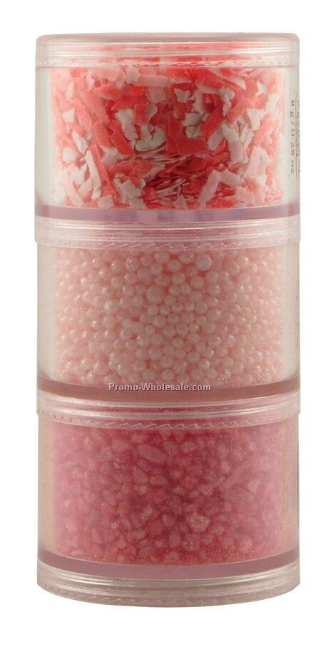 Bath Stacking Jars - Pink/Rose Scent