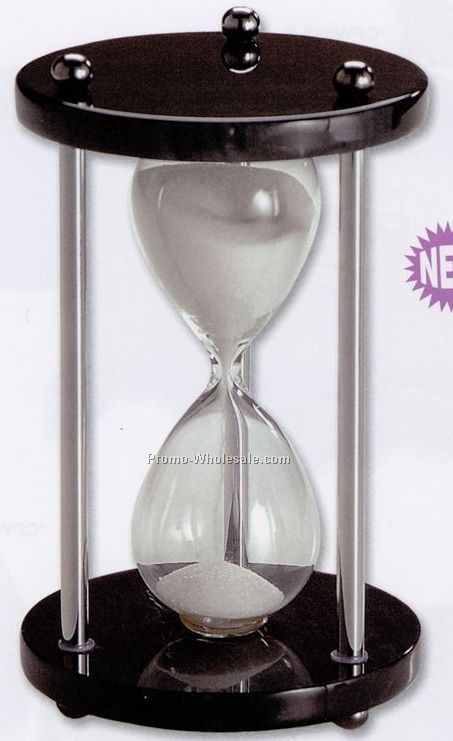 Black Marble Sand Timer