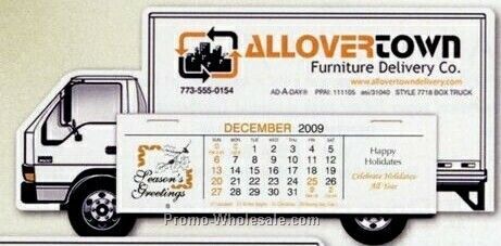 Box Truck Custom Full Color Die Cut Calendar - Before June 1