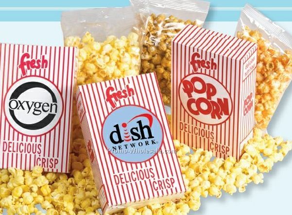 Caramel Popcorn Popcorn Box - 4-1/2"x2"x7" (Direct Print)