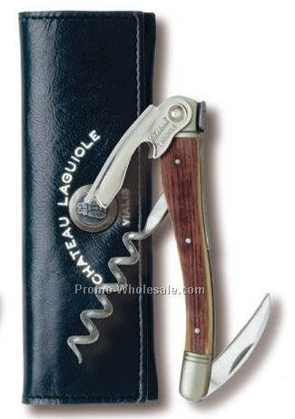 Chateau Laguiole Waiter's Oak Barrel Corkscrew