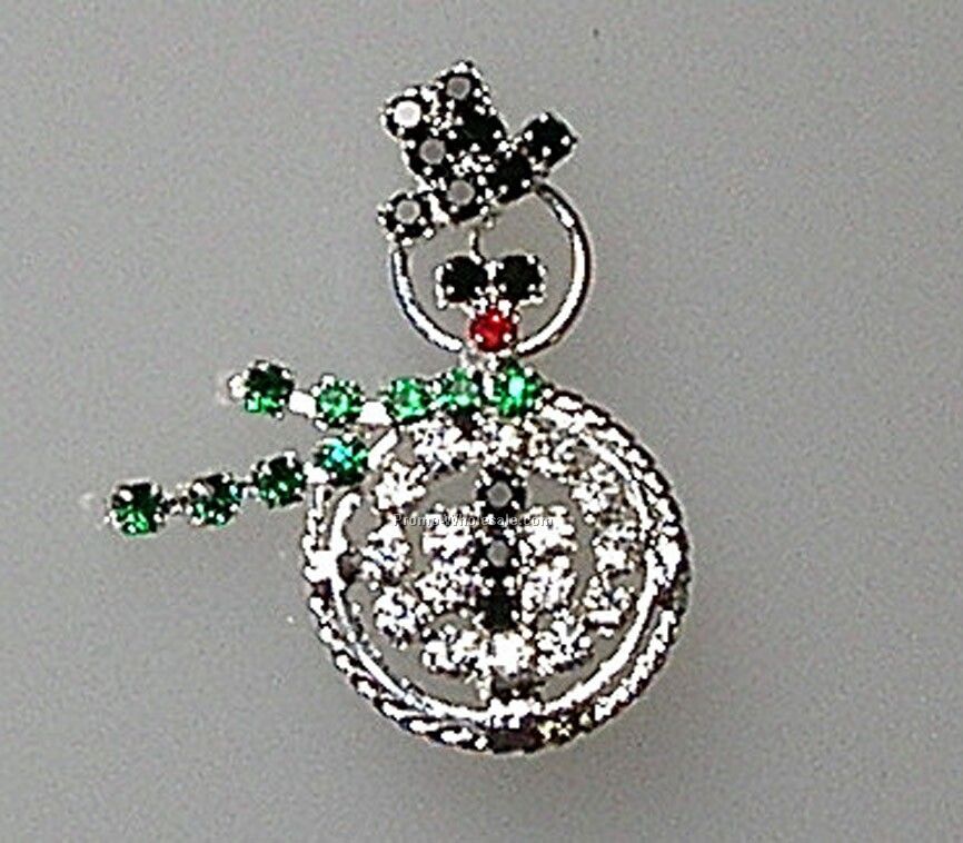 Christmas Rhinestone Broaches