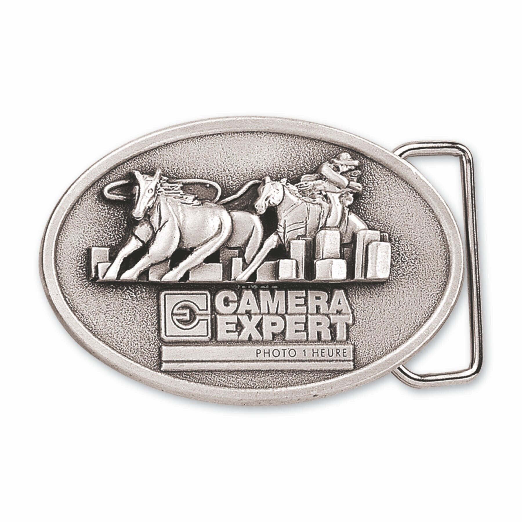 Cnij Solid Pewter Belt Buckle (3"x4")