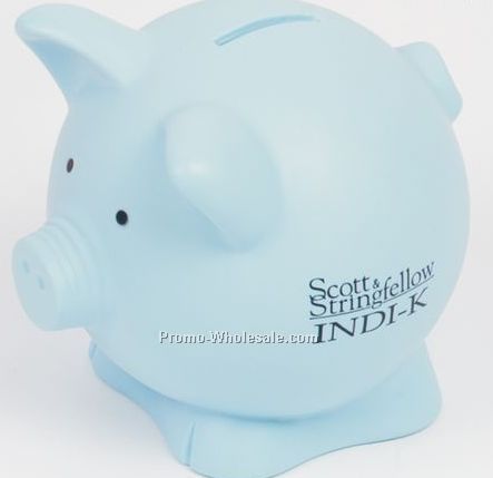 Contemporary Pig Bank (Blue)