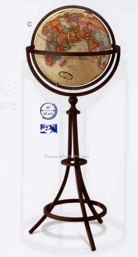 Continental Antique Ocean Globe