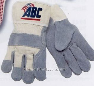 Custom Private Label String Knit 1 Color Pvc On Two Side Glove