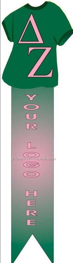 Delta Zeta Sorority Shirt Bookmark W/ Black Back