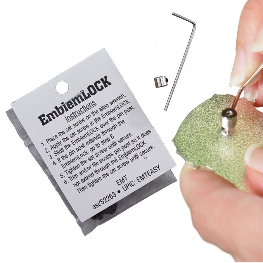 Emblemlock Locking Lapel Pin Clutch