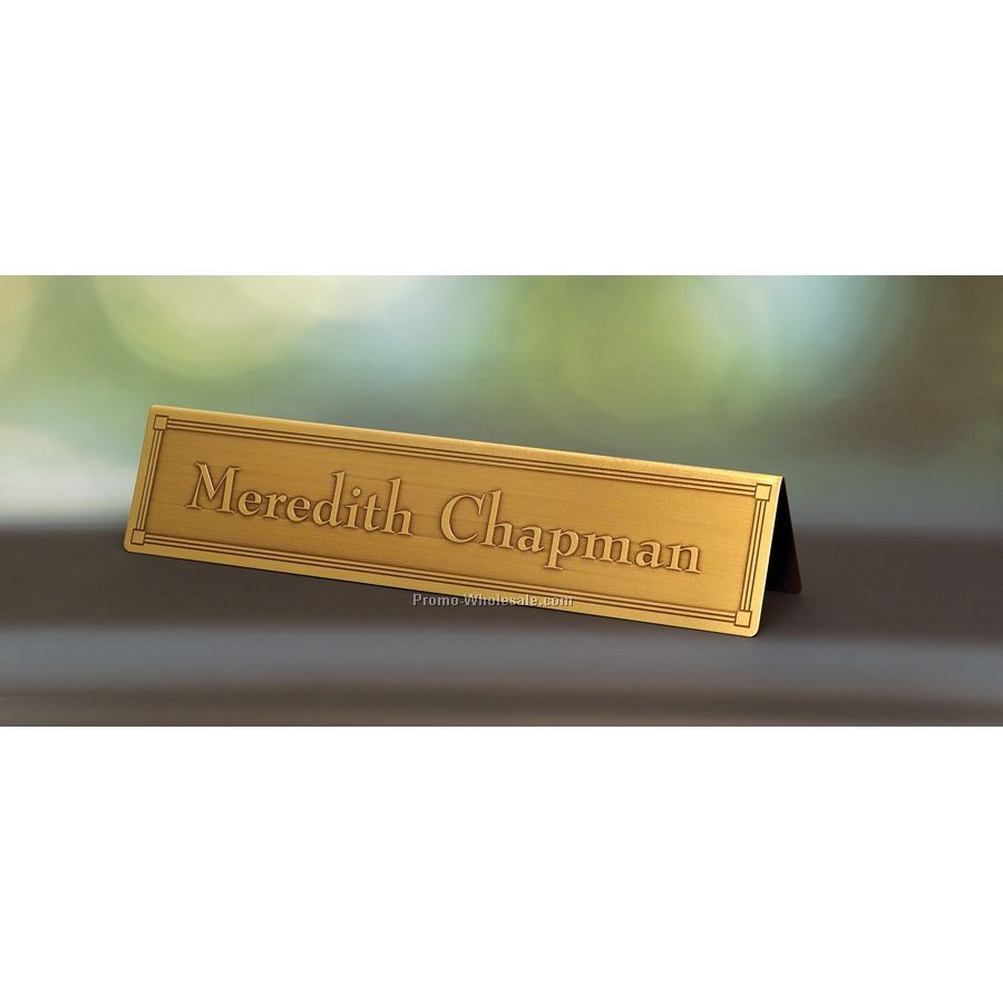 Etched Metal Namebar - 9"x2"