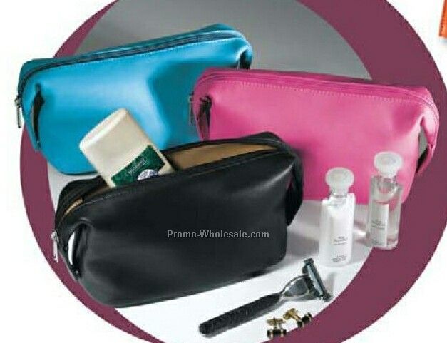 Florentine Napa Leather Accessories/ Valuables Pouch (4"x9-3/4"x3-3/4")