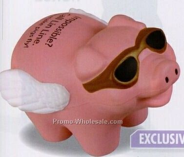 Flying Pig Squeeze Toy