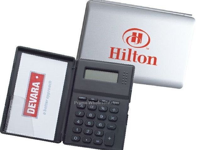 Folding Calculator With Card Holder