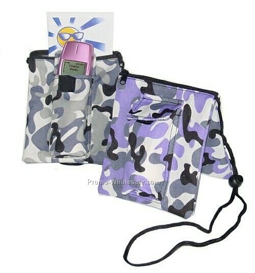 Folding Neck Pouch (Camouflage) - 600d