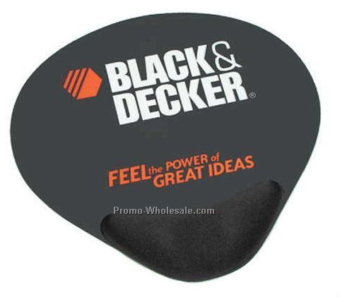 Gel Combo Mouse Pad With Wrist Pillow - Screen Printed