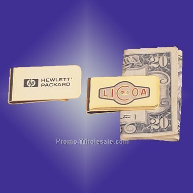 Gold Plated Money Clip-laser Engraved