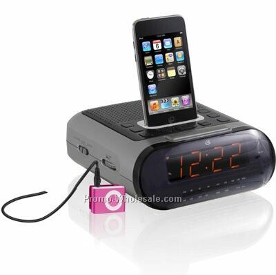 Gpx Clock Radio With Dock For Ipod