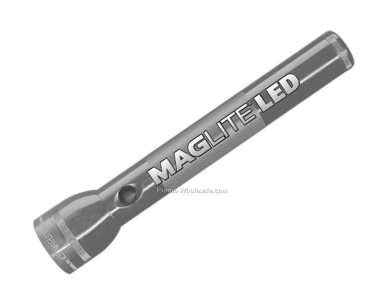 Gray 3 D Cell Mag Lite Flashlight