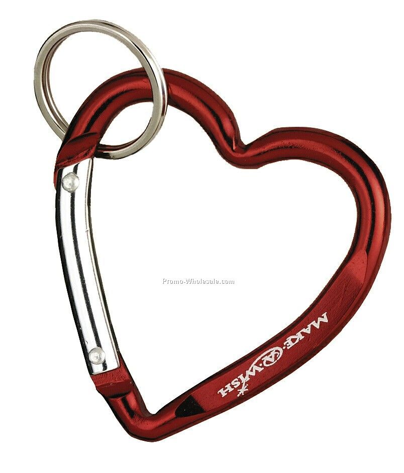 Heart Carabiner - Red