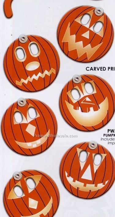 Holiday Fun Pumpkin Window Signs (Carved Print)