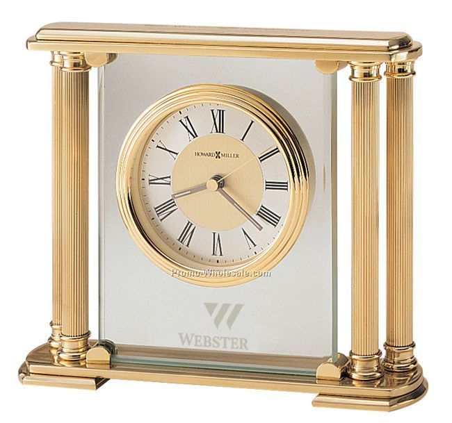 Howard Miller Athens Brushed Solid Brass Clock (Blank)
