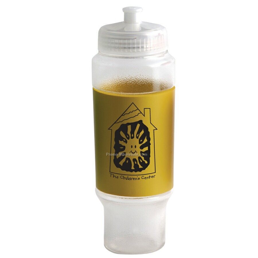 Insulated Travel Bottle 25 Oz. With Foam Wrap And Push-pull Lid