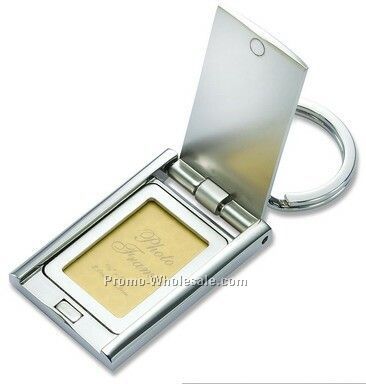 Key Ring W/ Rectangle Photo Frame & Mirror