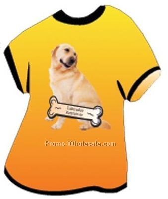 Labrador Retriever Acrylic T Shirt Coaster W/ Felt Back