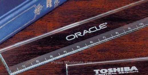 Large Jade Glass Ruler - 12"x3/8"