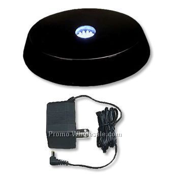 Large Oval Piano Finish LED Lighted Base