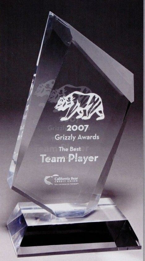 Large Summit Multi-faceted Acrylic Award (Laser Engraved)