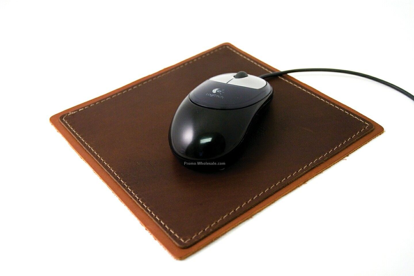 Leather Mouse Pad - Machine Sewn