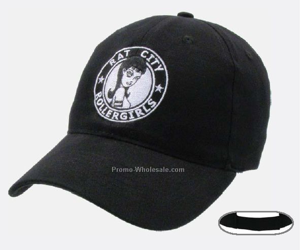 Lightweight Brushed Cotton Twill Cap W/Velcro Closure (Blank)