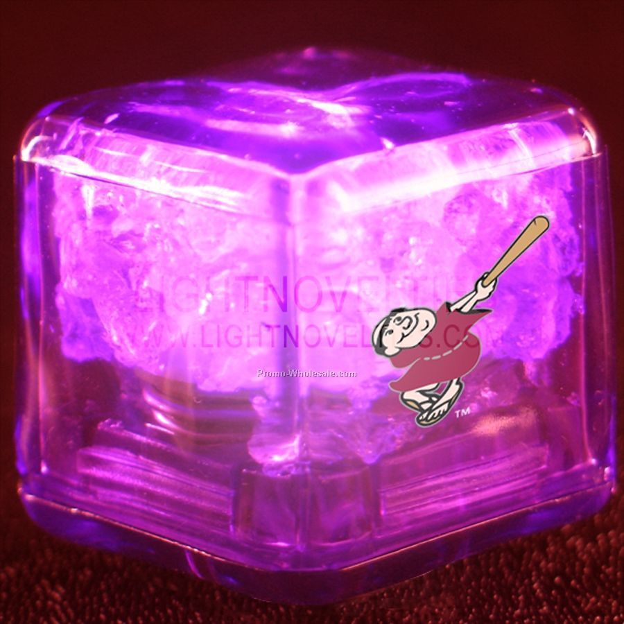 Liquid Light Up Gel Ice Cube W/ Purple Gel