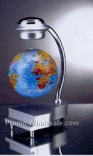 Magnetic Suspension Terrestrial Globe With Small Base - 5-1/2" Blue Globe