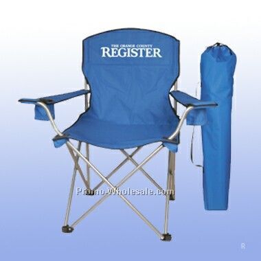 Mega Folding Chair W/ Armrests & 2 Cup Holders