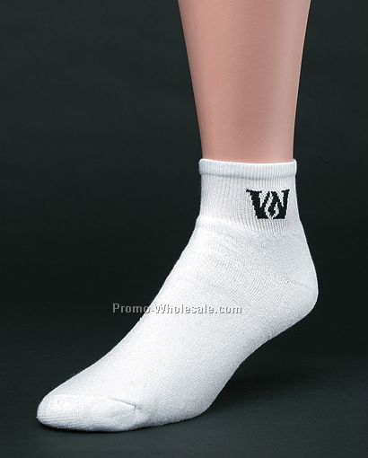 Men's & Ladies Cotton Anklet With Knit In Logo