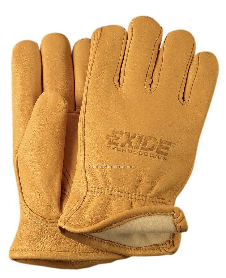 Men's Premium Grain Deerskin Leather Gloves With Thinsulate Lining (S-xl)