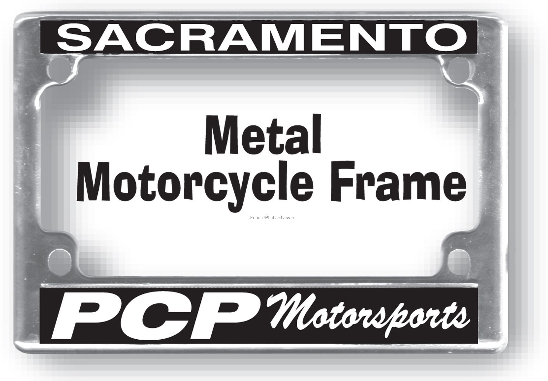 Metal Motorcycle License Plate Frame