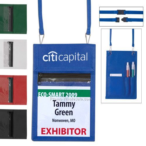 Nonwoven Trade Show Badge Holder