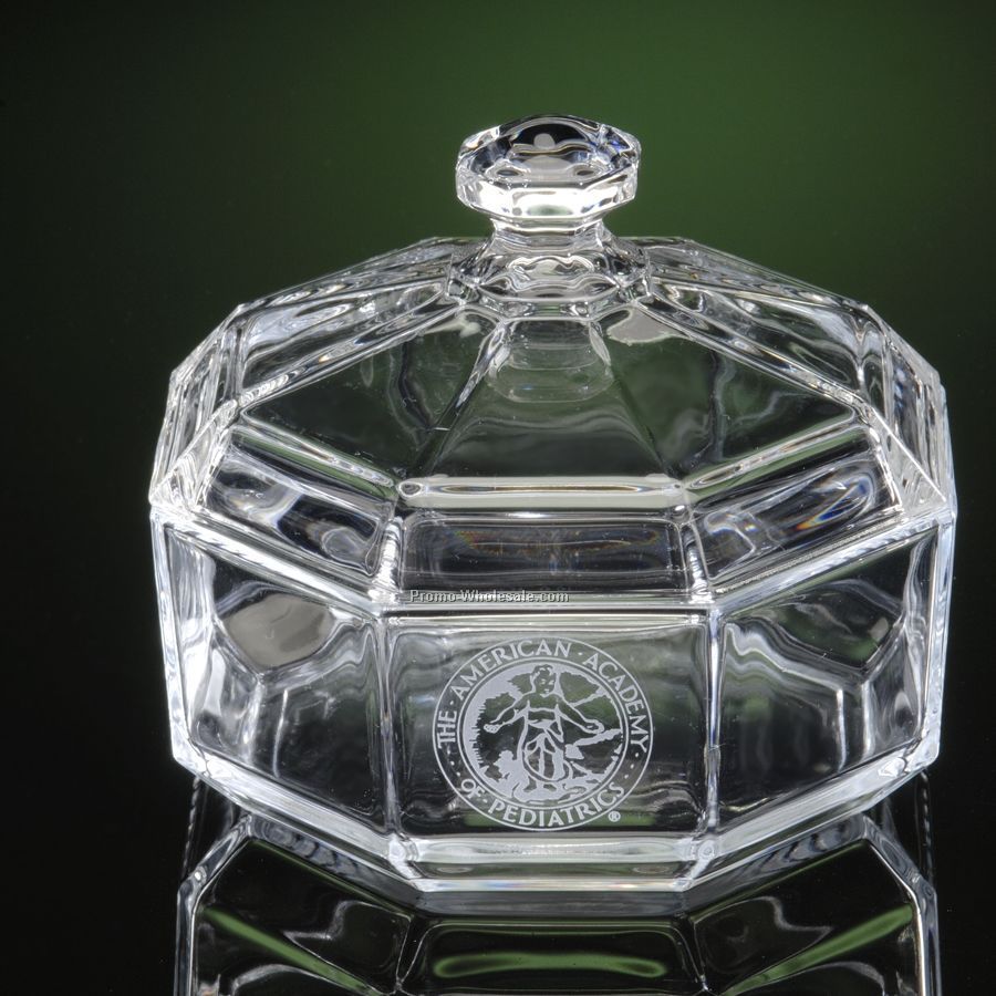 Octime Glass Covered Candy Dish