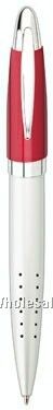 Olympia Twist-action Ballpoint Metal Pen W/ Perforated Barrel