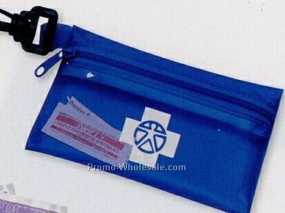 On The Go Kit #2 W/ Ibuprofen Pack 4 7/8"x3 1/8" (Translucent Vinyl Pouch)