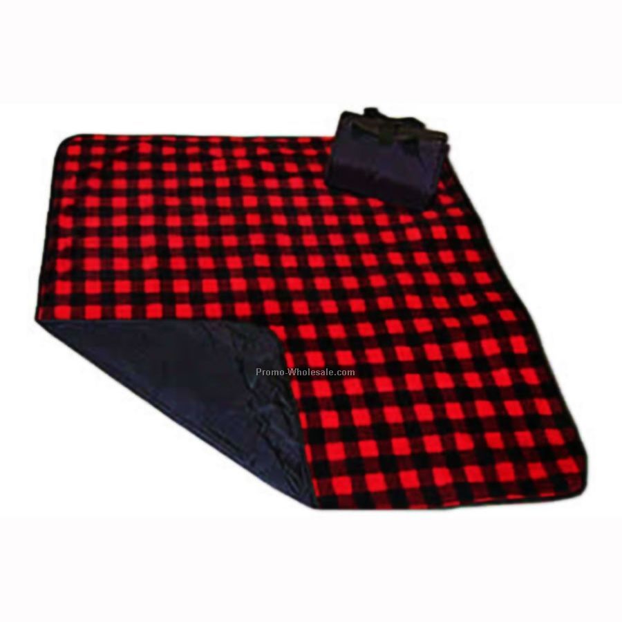 Picnic Blankets, Fleece With Water Repellent Nylon Backing