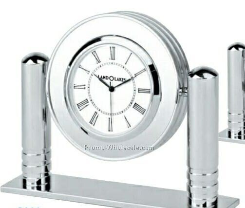 Platinum Swivel Clock