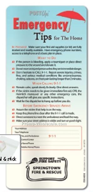 Post Ups Brochure (Emergency Tips)