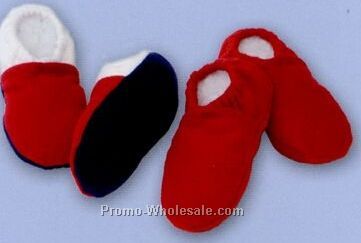 Premium Polar Fleece Solid/ Colorblock Moccasins