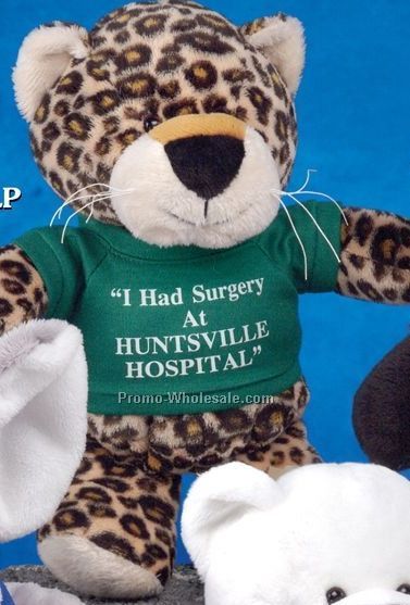 Pudgy Plush Stuffed Leopard (9")