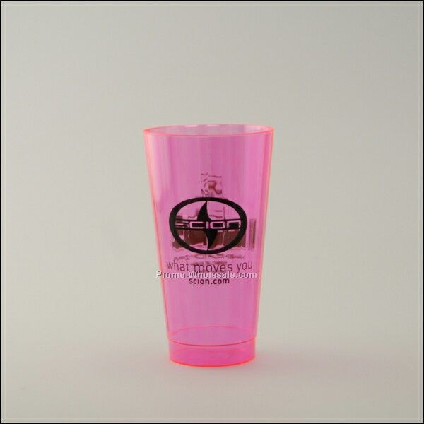 Red 16 Oz. Neon Plastic Cup